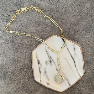 Melinda Maria Moon charm chain necklace